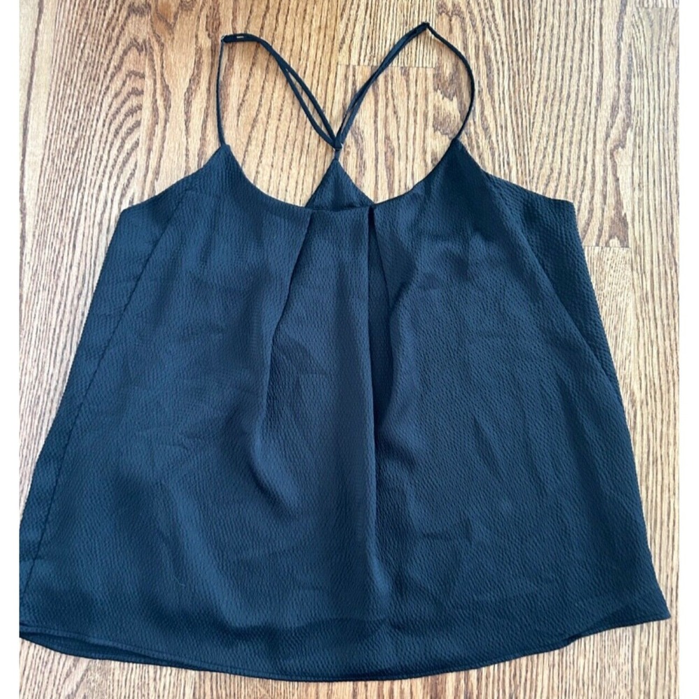 Tyche Women's Tank Top Black Size L Made in USA adjustable straps